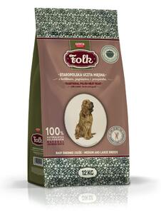FLK FOLK Medium and large breeds Traditional polish meat feast with rabbit, lamb and quail - suché krmivo pro psy - 12kg