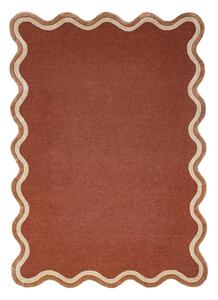 Ručně tkaný koberec s příměsí vlny v terakotové barvě 120x170 cm Rivo Wool – Flair Rugs