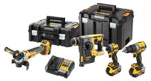DeWalt DCK429P3T-QW Kombinovaná sada DCD805 + DCG405 + DCH273 + DCF850, 18 V černá, žlutá