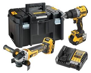 DeWalt DCK2026P2T-QW Kombinovaná sada DCD805 + DCG405, 18 V XR 2×5,0 Ah černá, žlutá