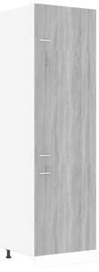 Skříň na lednici šedá sonoma 60 x 57 x 207 cm kompozitní dřevo