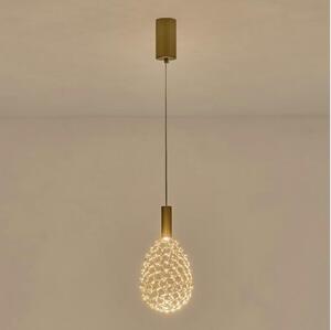 LED Lustr na lanku PERFORATO LED/6,3W/230V 3000K zlatá pr. 14 cm