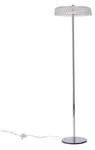 LED Stojací lampa PERFORATO LED/10W/230V 3000K lesklý chrom