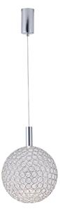 LED Lustr na lanku PERFORATO LED/6,3W/230V 3000K lesklý chrom pr. 25 cm