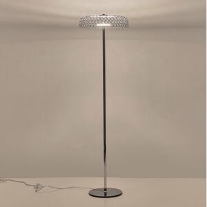 LED Stojací lampa PERFORATO LED/10W/230V 3000K lesklý chrom