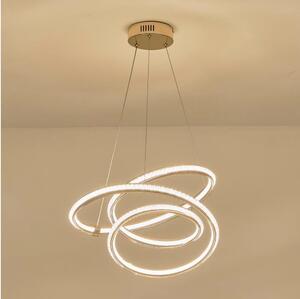LED Lustr na lanku SATURN LED/38W/230V 3000K 50x50 cm