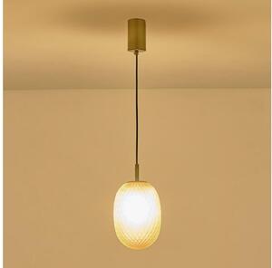 Lustr na lanku CANDY 1xE14/25W/230V bílá pr. 15 cm