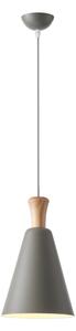 Lustr na lanku SIMPLO 1xE27/15W/230V šedá pr. 20 cm