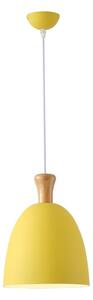 Lustr na lanku SIMPLO 1xE27/15W/230V žlutá pr. 23 cm