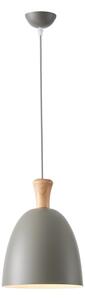 Lustr na lanku SIMPLO 1xE27/15W/230V šedá pr. 23 cm