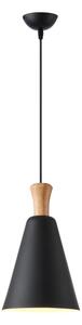 Lustr na lanku SIMPLO 1xE27/15W/230V černá pr. 20 cm