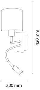 Brilagi - LED Flex. lampa BOBO 1xE27/25W/230V + LED/3W černá/bílá/zelená/džungle