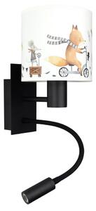 Brilagi - LED Flex. lampa BOBO 1xE27/25W/230V + LED/3W černá/bílá/zvířátka