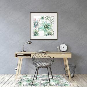Podložka pod kancelářskou židli akvarel Flower