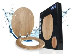 Záchodové prkénko s automatickým zavíráním 37 x 43 cm Oak – Wenko