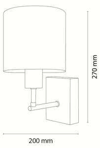 Brilagi - Nástěnná lampa BOBO WOOD 1xE27/25W/230V dub/černá/růžová