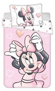 Jerry Fabrics Povlečení do postýlky Minnie Blush Pink baby 100x135, 40x60 cm