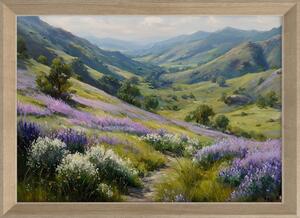 Tištěný obraz s rámem 75x56 cm Violet Hills – Styler