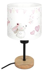 Brilagi - Stolní lampa BOBO WOOD 1xE27/25W/230V dub/černá/krémová/králíčci