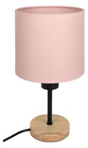 Brilagi - Stolní lampa BOBO WOOD 1xE27/25W/230V dub/černá/růžová