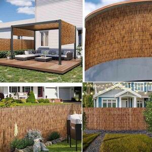 Přírodní bambusové pletivo - plot pro zahradu - dekorace pro venkovní prostory - ručně vyrobené, ekologické - rozměry 100 x 1000 cm - přírodní