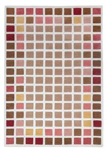 Růžový ručně tkaný vlněný koberec 140x200 cm Renga Wool – Flair Rugs