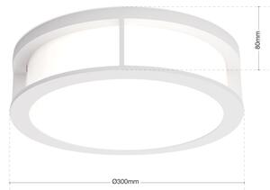 Orion - Venkovní svítidlo HENRY 2xE27/15W/230V pr. 30 cm IP44 bílá