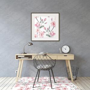 Podložka pod kolečkovou židli jemné květy