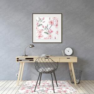 Podložka pod kolečkovou židli jemné květy