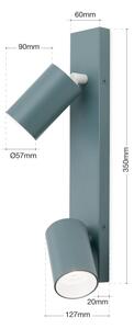 Orion - Bodové svítidlo PENN 2xGU10/13W/230V šedá