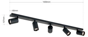Orion - Bodové svítidlo SEAN 5xGU10/13W/230V černá