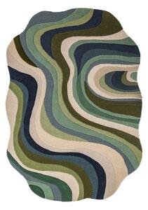 Zelený ručně tkaný vlněný koberec 140x200 cm Envy Wool – Flair Rugs