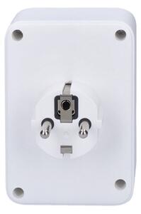 Solight P109PD20 - Rozbočovací zásuvka 1x16A+2x 2,5A s 2xUSB A+C nabíječkou bílá