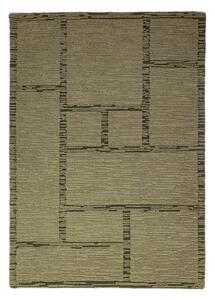 Zelený ručně tkaný vlněný koberec 140x200 cm Harris Modula Wool – Flair Rugs