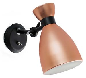 Faro Retro E14 nástěnné svítidlo Měděná