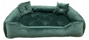 SUPPLIES VELVET Pelíšek pro psa Velikost L 90x75 - zelený