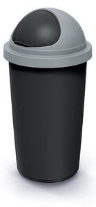 Prosperplast Odpadkový koš COMPACTO ROLL 60 L černý/světle šedý