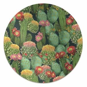 Ochranná podložka pod židli kvetoucí kaktusy