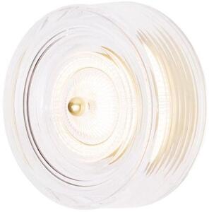 MaxLight Lipari nástěnné svítidlo 1x6 W průhledná-zlatá W0358