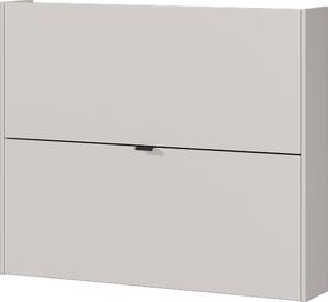 Krémový výklopný/závěsný botník v dekoru dubu 100x83x18 cm Ameca – Germania