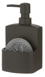 Tmavě šedý dávkovač mýdla z polyresinu 250 ml Essentials – Ladelle