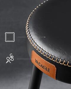 VASAGLE Barová stolička EKHO 63 cm černá 2 ks