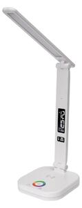 LED RGBW Stm. lampa s bezdr. nab., displejem, USB portem 6W/5V 3000-6500K bílá