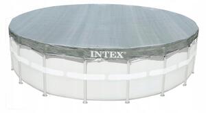 Krycí Plachta na bazén 488 cm INTEX 28040, barva šedá