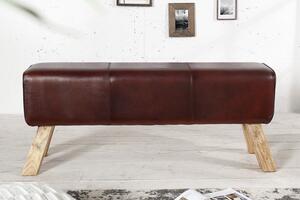 Lavice BOCK 120 CM pravá kůže Nábytek | Doplňkový nábytek | Pokojové lavice