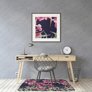 Podložka pod kolečkovou židli akvarel květiny