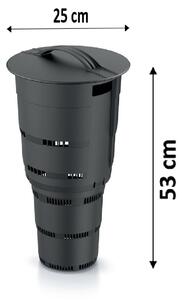 PROSPERPLAST Kompostér zapuštěný COMBIOSOIL černý 25cm