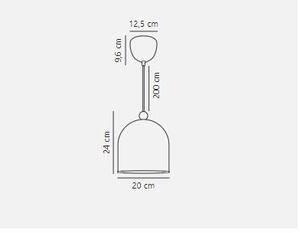 Nordlux Gaston závěsné svítidlo 1x40 W bílá 2412653001