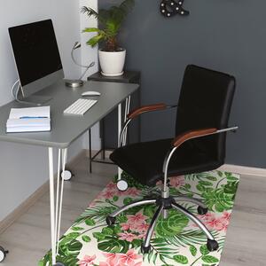 Podložka pod kancelářskou židli květiny hawaii