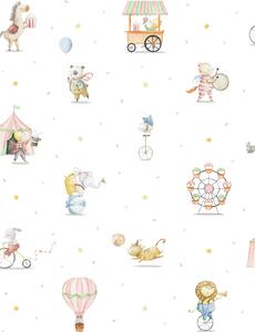 Dětská vliesová tapeta se zvířátky, 971-1, Mika, ICH Wallcoverings